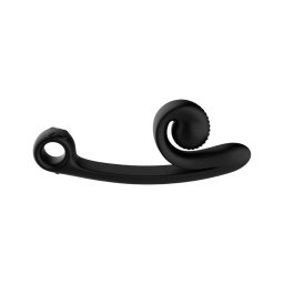 Snail Vibe Curve - 2in1 csiklóizgató vibrátor (fekete)