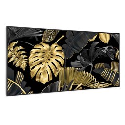 Klarstein Wonderwall Air Art Smart, infravörös hősugárzó, 120 x 60 cm, 700 W, fekete levél (HTR10-WAASm700WBkLfB)