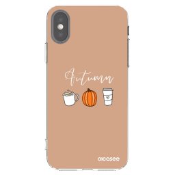 Átlátszó szilikon tok az alábbi mobiltelefonokra Apple iPhone X/XS - Autumn