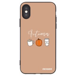 Fekete szilikon tok az alábbi mobiltelefonokra Apple iPhone X/XS - Autumn