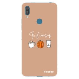 Átlátszó szilikon tok az alábbi mobiltelefonokra Huawei Y7 2019 - Autumn