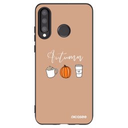 Fekete szilikon tok az alábbi mobiltelefonokra Huawei P30 Lite - Autumn