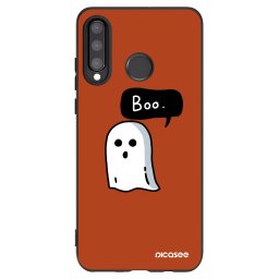 Fekete szilikon tok az alábbi mobiltelefonokra Huawei P30 Lite - Boo