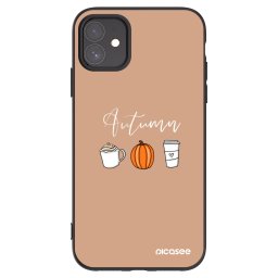Fekete szilikon tok az alábbi mobiltelefonokra Apple iPhone 11 - Autumn