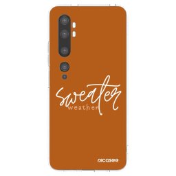 Átlátszó szilikon tok az alábbi mobiltelefonokra Xiaomi Mi Note 10 (Pro) - Sweater weather