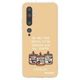 Átlátszó szilikon tok az alábbi mobiltelefonokra Xiaomi Mi Note 10 (Pro) - Candles