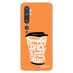 Átlátszó szilikon tok az alábbi mobiltelefonokra Xiaomi Mi Note 10 (Pro) - Pumpkin coffee