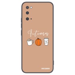 Fekete szilikon tok az alábbi mobiltelefonokra Samsung Galaxy S20 G980F - Autumn