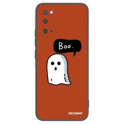 Fekete szilikon tok az alábbi mobiltelefonokra Samsung Galaxy S20 G980F - Boo