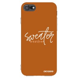 Átlátszó szilikon tok az alábbi mobiltelefonokra Apple iPhone SE 2020 - Sweater weather