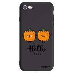 Fekete szilikon tok az alábbi mobiltelefonokra Apple iPhone SE 2020 - Hallo Fall