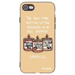 Fekete szilikon tok az alábbi mobiltelefonokra Apple iPhone SE 2020 - Candles