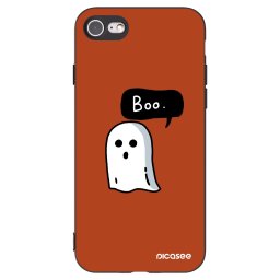 Fekete szilikon tok az alábbi mobiltelefonokra Apple iPhone SE 2020 - Boo