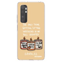 Átlátszó szilikon tok az alábbi mobiltelefonokra Xiaomi Mi Note 10 Lite - Candles