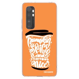 Átlátszó szilikon tok az alábbi mobiltelefonokra Xiaomi Mi Note 10 Lite - Pumpkin coffee