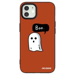 Fekete szilikon tok az alábbi mobiltelefonokra Apple iPhone 12 - Boo