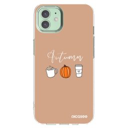 Átlátszó szilikon tok az alábbi mobiltelefonokra Apple iPhone 12 - Autumn