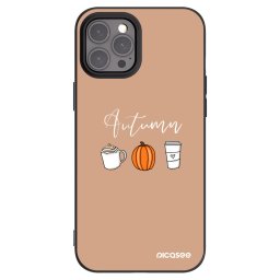 Fekete szilikon tok az alábbi mobiltelefonokra Apple iPhone 12 Pro Max - Autumn