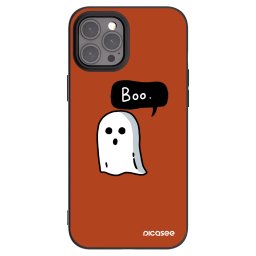 Fekete szilikon tok az alábbi mobiltelefonokra Apple iPhone 12 Pro Max - Boo