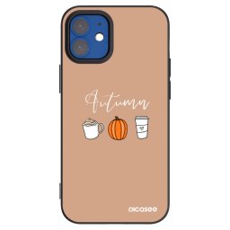 Fekete szilikon tok az alábbi mobiltelefonokra Apple iPhone 12 mini - Autumn
