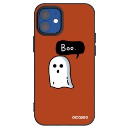 Fekete szilikon tok az alábbi mobiltelefonokra Apple iPhone 12 mini - Boo
