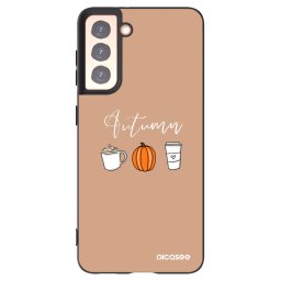 Fekete szilikon tok az alábbi mobiltelefonokra Samsung Galaxy S21 5G G991B - Autumn
