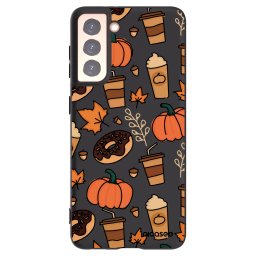 Fekete szilikon tok az alábbi mobiltelefonokra Samsung Galaxy S21 5G G991B - Fallovers