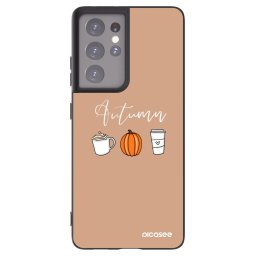 Fekete szilikon tok az alábbi mobiltelefonokra Samsung Galaxy S21 Ultra 5G G998B - Autumn