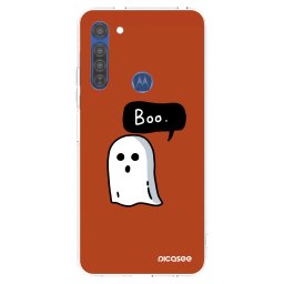 Átlátszó szilikon tok az alábbi mobiltelefonokra Motorola Moto G8 - Boo