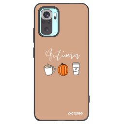 Fekete szilikon tok az alábbi mobiltelefonokra Xiaomi Redmi Note 10 Pro - Autumn