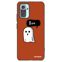 Fekete szilikon tok az alábbi mobiltelefonokra Xiaomi Redmi Note 10 Pro - Boo