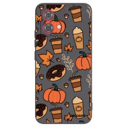 Fekete szilikon tok az alábbi mobiltelefonokra Motorola Moto G84 5G - Fallovers