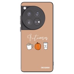 Fekete szilikon tok az alábbi mobiltelefonokra OnePlus 12 5G - Autumn