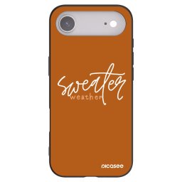 Fekete szilikon tok az alábbi mobiltelefonokra Apple iPhone Air - Sweater weather