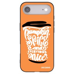 Fekete szilikon tok az alábbi mobiltelefonokra Apple iPhone Air - Pumpkin coffee