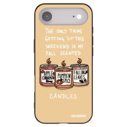 Fekete szilikon tok az alábbi mobiltelefonokra Apple iPhone Air - Candles