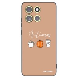 Fekete szilikon tok az alábbi mobiltelefonokra Motorola Moto G86 Power 5G - Autumn