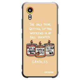Fekete szilikon tok az alábbi mobiltelefonokra Samsung Galaxy XCover 7 - Candles