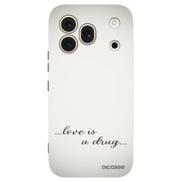 Fekete szilikon tok az alábbi mobiltelefonokra Honor 600 Pro - Love is a drug