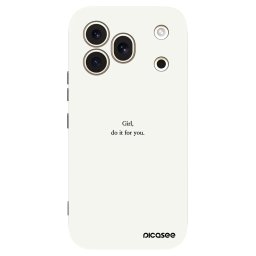Fekete szilikon tok az alábbi mobiltelefonokra Honor 600 Pro - Girl, do it for you