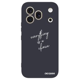 Fekete szilikon tok az alábbi mobiltelefonokra Honor 600 Pro - Everything is a choice