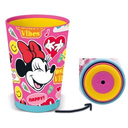 Minnie egér műanyag prémium pohár 470 ml, csúszásmentes borulásgátló
