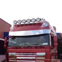 DAF XF 95 / 105 inox napellenző Space fülke