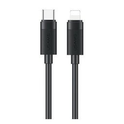 USAMS U94 adatkábel (USB - lightning, 30W, PD gyorstöltő, 100cm) FEKETE Apple iPhone 5, iPhone 6 4.7, iPhone SE (2016)
