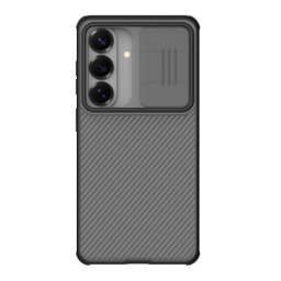 NILLKIN CAMSHIELD PRO műanyag telefonvédő (ütésállóság, kameravédő, mágneses, csíkos) ÁTLÁTSZÓ/FEKETE Samsung Galaxy S26 (SM-S942)