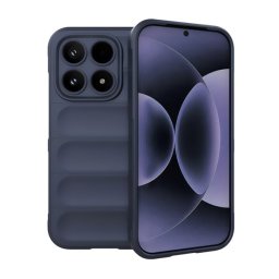 Szilikon telefonvédő (ütésállóság, kameravédő, 3D) SÖTÉTKÉK Xiaomi 17