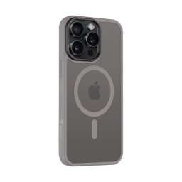 Tactical MagForce Hyperstealth Apple iPhone 15 Pro Max Magsafe hátlap tok, áttetsző/világosszürke