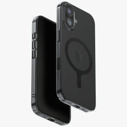 Uniq Airsuit Magclick Apple iPhone 17 MagSafe szilikon tok, fekete
