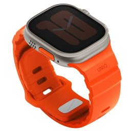 Uniq Alton Apple Watch 44/45/46/49mm gumis szilikon szíj, narancs