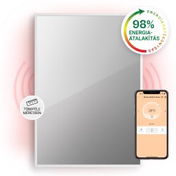 Klarstein La Palma 750 smart, infravörös hősugárzó 2 az 1-ben, 85 x 60 cm, 750 W, tükör elülső rész (HTR10-LaPalmaS750W)